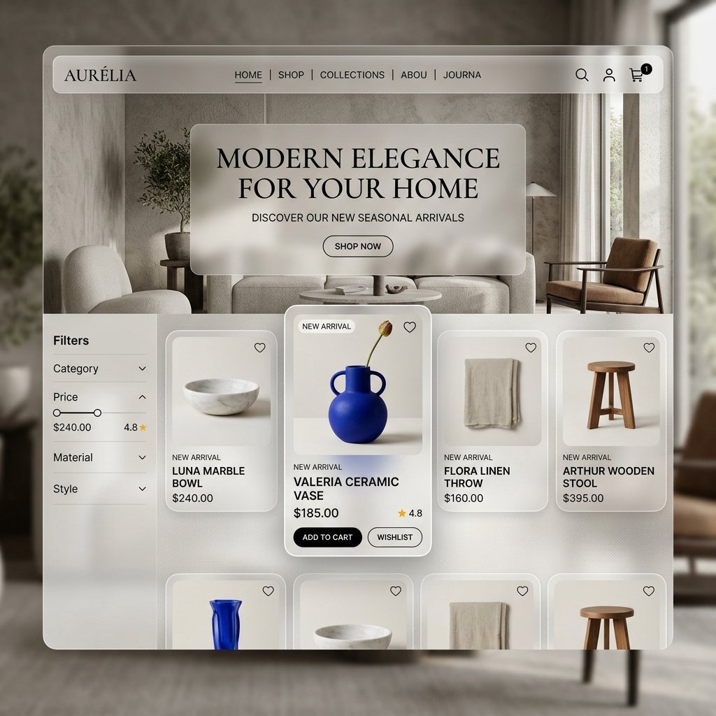 E-Commerce Interface Mockup