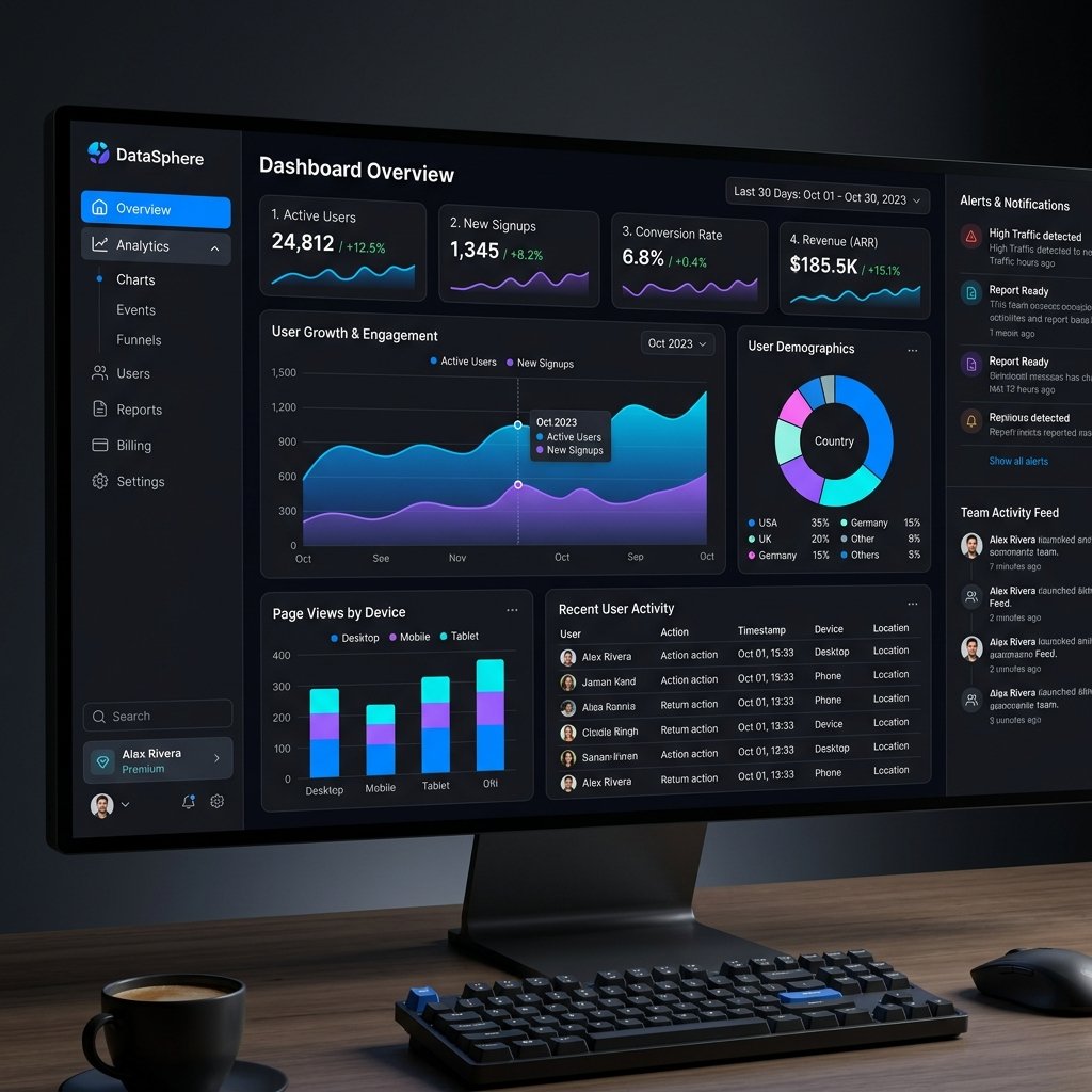 CRM Dashboard UI Mockup